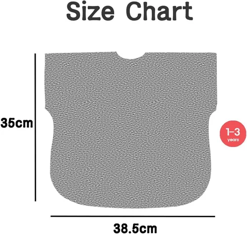 Vista 7 de Plie Short Sleeve Waterproof Bib for Toddlers – Easy Clean Feeding Apron for Mealtime, Daycare, Self-Feeding, Lightweight