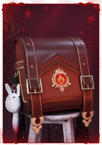 Vista 8 de NW Anime Genshin Impact Klee Spark Knight Linda mochila de juego Proyecto Klee Bolsas de hombro Lolita Bolsa Cosplay Regalos, Eed, Mochila y muñeca
