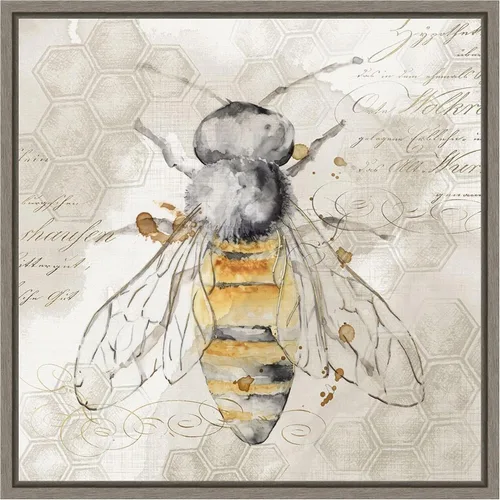 Vista 17 de Amanti Art Lienzo enmarcado para pared, 16 x 16 pulgadas, abeja reina II por Eva Watts, lienzo enmarcado para pared, obras de arte de animales