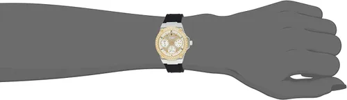 Vista 4 de Guess Reloj analógico de cuarzo para mujer con pulsera de silicona W1291L1 Negro - Reloj de cuarzo