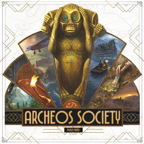 Vista 2 de Asmodee Archeos Society - Juego de mesa de estrategia temática de arqueología, emocionante exploración y aventura para niños y adultos, mayores