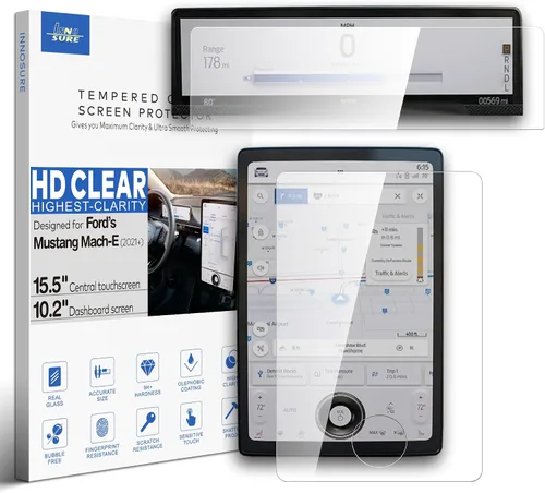 Vista 9 de [Antideslumbrante] Protector de pantalla de vidrio templado para Ford F-150 (2021-2025), F-150 Lightning (2022-2025), Expedition (2022-2024)