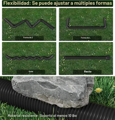 Vista 2 de Ogutter Extensiones de bajante de canalón de lluvia, extensor de bajante para drenaje de agua de lluvia flexible, tubo de extensión de drenaje