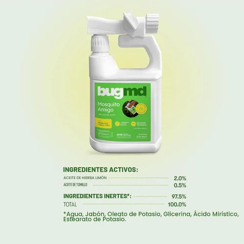 Vista 8 de BugMD Mosquito Amigo Mata Hormigas y Repelente de Insectos - Mata Mosquitos, Cucarachas y Arañas al Aire Libre, Defensa contra Moscas e Insectos