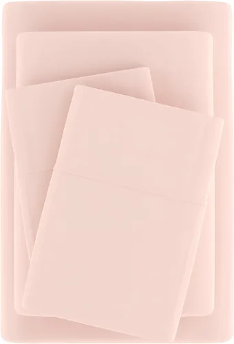 Vista 7 de ienjoy Home Linen Market - Juego de sábanas de 6 piezas, color rubor, tamaño King Blush