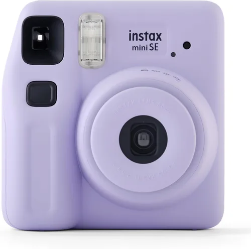 Vista 2 de Fujifilm Instax Mini SE Cámara de película instantánea Fuji (renovada) (Gris)