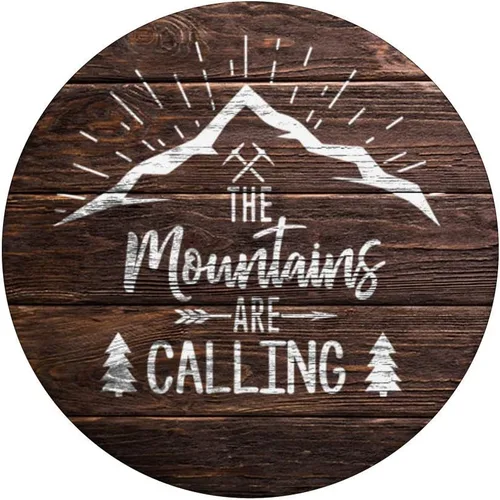 Vista 3 de The Mountains Are Calling Wood Design For Mountaineer - PopSockets Grip and Stand for Phones and Tablets