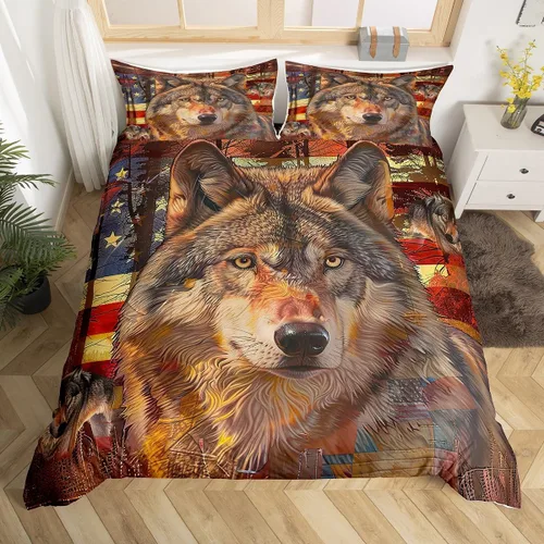 Vista 19 de Juego de ropa de cama con estampado de piel de vaca para niños, juego de funda de edredón con patrón de piel de vaca, juego de funda de edredón
