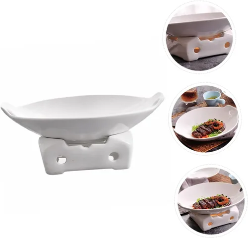 Vista 4 de 1 Unidades de Plancha antiadherente utensilios de cocina antiadherentes Platos de fondue Platos de cerámica Sushi Plato Horno de cerámica Bandeja