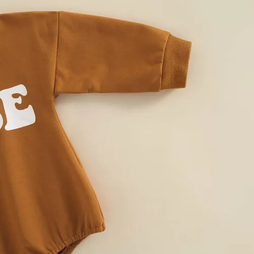 Vista 3 de Ropa de bebé recién nacido sudadera con cuello redondo mameluco para bebéarco iris suéter de gran tamaño para otoño