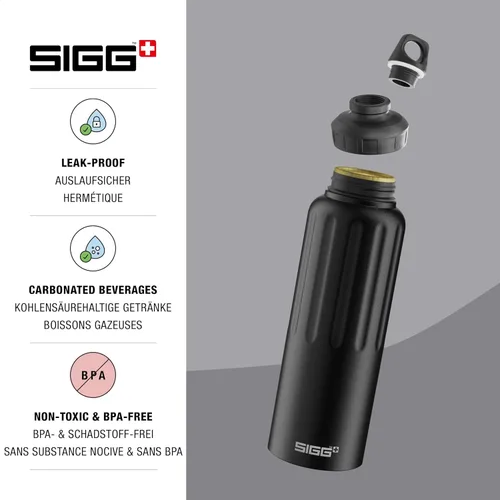 Vista 3 de SIGG - Outdoor Water Bottle - WMB Traveller 51 OZ - Swiss Made - Carbonated Drinks - Leakproof, Recycled, Carbon Neutral