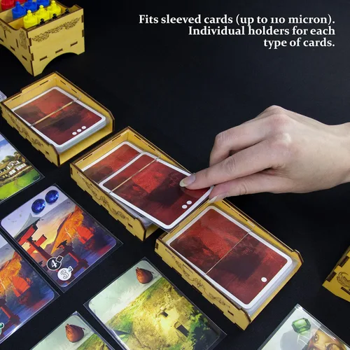Vista 4 de SMONEX Organizador de juegos de mesa compatible con todos los juegos de mesa Splendor Expansion – Inserto organizador adecuado para esplendor hecho