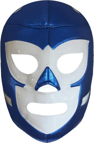 Vista 2 de Huracán Ramírez Lucha Libre Máscara de Lucha Libre (PRO Ajuste) Luchador Disfraz Azul