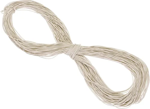 Vista 113 de PATIKIL Cuerda elástica elástica de 109 yardas (328.1 ft), cuerda elástica pesada de 0.059 in, albaricoque para manualidades, correas de gancho