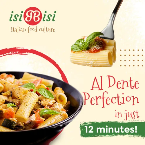 Vista 5 de isiBisi Pasta Rigatoni sin gluten, paquete de 3 – Fideos artesanales de maíz y arroz – Vegano, sin OMG, fabricado en Italia