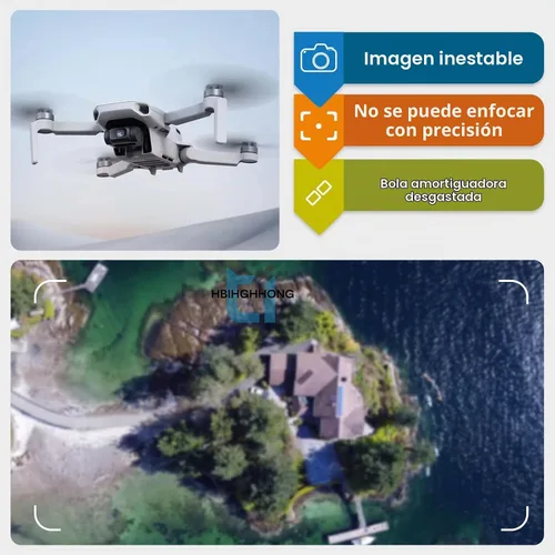 Vista 2 de Repuesto para DJI MiNi 2 Gimbal de absorción de impactos de goma para DJI Mavic Mini 4K Amortiguador Bola Mini SE/Mini 2 SE Amortiguador de goma