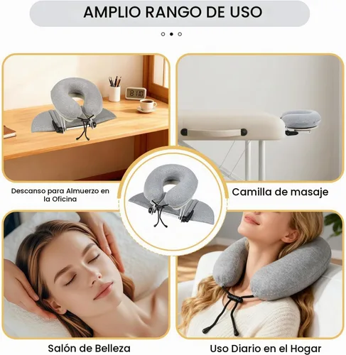 Vista 6 de TRENDBOX Mesa de masaje, almohada de espuma viscoelástica, almohada de masaje de espuma viscoelástica multifuncional ajustable para oficina, sueño