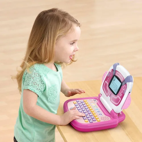 Vista 5 de LeapFrog ABC y 123 Laptop para preescolares de 3 a 7 años, color rosa