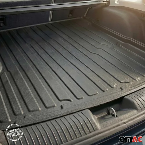 Vista 5 de OMAC Alfombrillas para maletero Honda Fit Hatchback 5 puertas 2007-2008 Moldeado 3D Cargo Liner - Negro - Caucho - Protección para todo