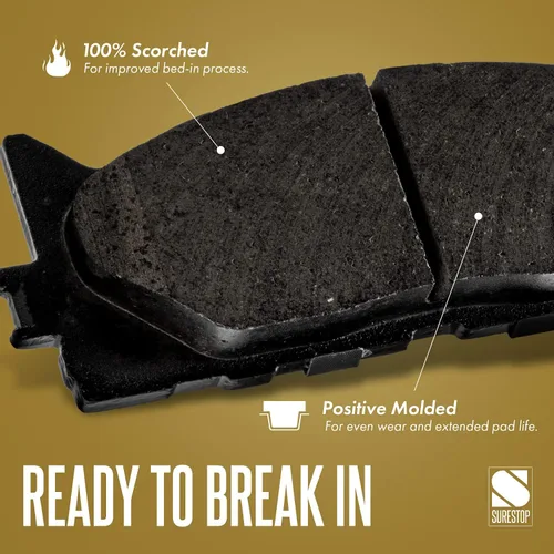 Vista 5 de SureStop Brake Pad Set Compatible with Chevrolet Tahoe 2007-2014 Rear