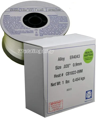 Vista 3 de WeldingCity ER4043 Alambre de soldadura MIG de aluminio 1-Lb carrete 0.030" (0.8mm)