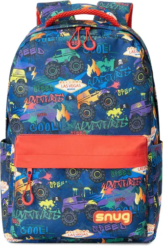 Vista 3 de Snug Mochila infantil para la escuela deportes y viajes perfecta para mayores de 4 años Monster Truck Estándar Mochilas tipo mochila