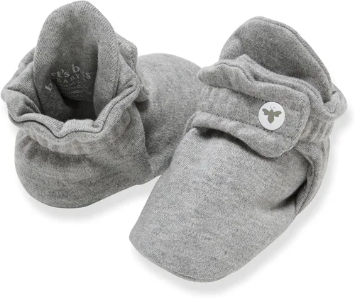 Vista 18 de Burt's Bees Baby Botines unisex 100% algodón orgánico, ajustables Los botines de bebé fáciles de poner y quitar proporcionan un ajuste cómodo y raya