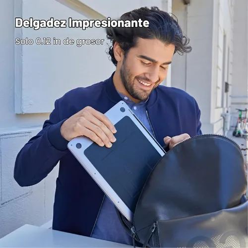 Vista 2 de MOFT Adhesive Laptop Stand, Foldable &Portable Laptop Riser for Mobile Work Negro