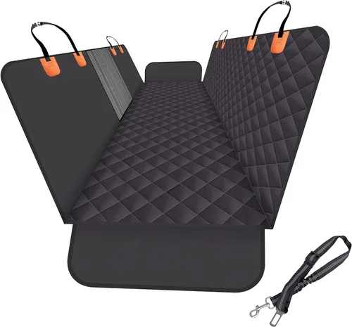Vista 11 de GXT Funda Protectora para Asiento Trasero de Perro para Coches, SUV y Camiones con Ventana de Malla, Material Resistente a Arañazos, Antideslizante