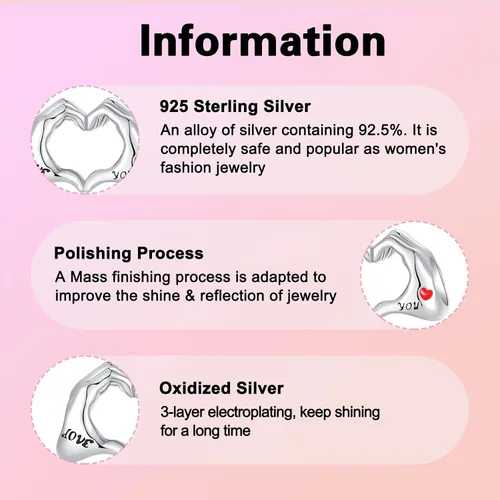 Vista 67 de Abalorios de plata de ley 925 con letras de la A ~ Z, para pulseras, collares, Día de San Valentín, Día de la Madre, joyería regalos para mujeres