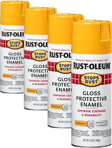 Vista 29 de Rust-Oleum 7776830 - Pintura en aerosol para prevención del óxido, 12 onzas, negro plano