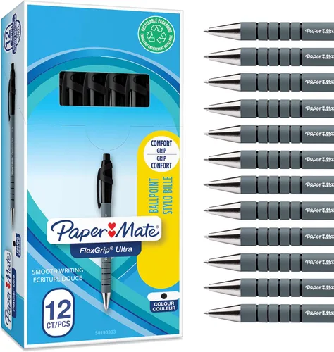 Vista 11 de Paper Mate Flexgrip Ultra RT - Bolígrafo retráctil (punta media, 1mm) paquete de de 2