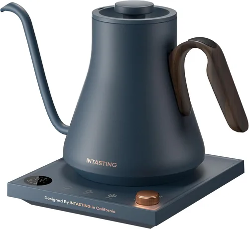 Vista 11 de INTASTING Hervidor Eléctrico, Hervidor Eléctrico de Cuello de Ganso, Control Preciso de Temperatura de ±1℉, Interior de Acero Inoxidable, Blanco