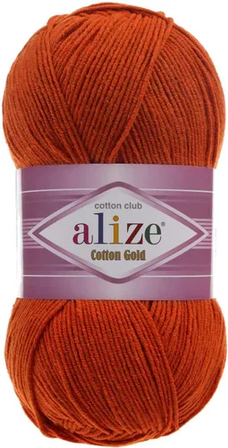 Vista 20 de 55% algodón 45% acrílico Alize Cotton Gold Yarn 1 madeja/bola 3.53 oz 360 yardas (1-crema)