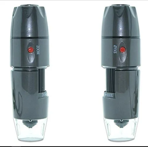 Vista 4 de BANGWEIER Microscopio digital USB portátil 20X ~ 800X aumento mini microscopio cámara lupa con soporte