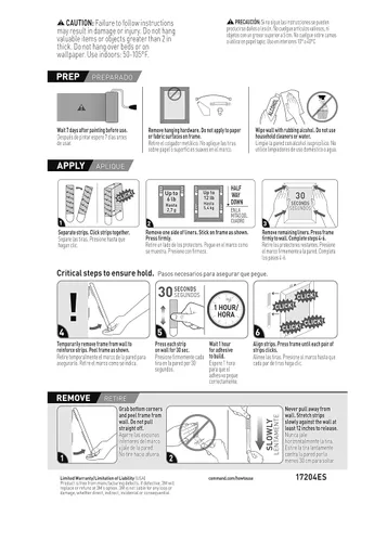 Vista 11 de Command Picture Hanging Strips, Sostiene hasta 12 lbs., 16 pares (32 tiras), uso en interiores