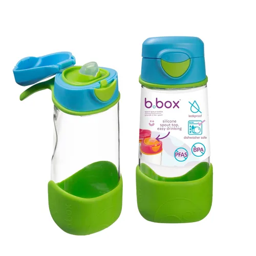 Vista 11 de b.box Sport Spout Kids - Botella de agua para la escuela, botella de agua Azul (Blue Slate)