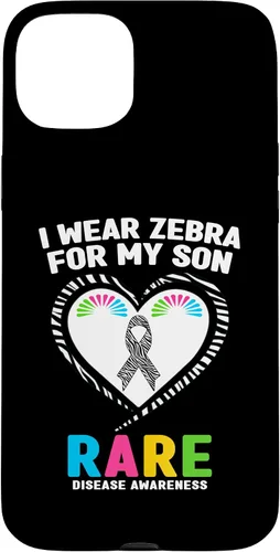 Vista 9 de I Wear Zebra for My Son Rare Disease Awareness Day 2026 Case for iPhone 17