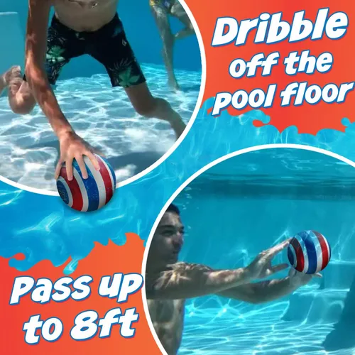 Vista 3 de La pelota de piscina definitiva: llénala con agua para jugar juegos submarinos Los mejores juguetes de piscina para niños de 8 a 12 años, divertidos