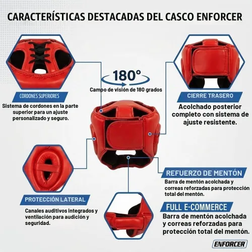 Vista 2 de 2 pares de guantes de boxeo Pro y equipo de cabeza profesional en rojo y negro, 16 onzas
