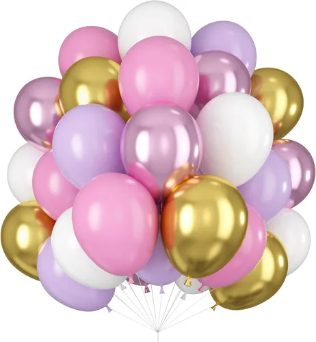 Vista 14 de Globos Beige Neutro Dorado Rosado 50 unidades de 12 pulgadas, globos de látex dorado champagne rosado, globos de helio blanco arena, nude, apricot