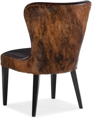 Vista 4 de Hooker Furniture Silla de cuero Kale con Brindle Oscuro HOH en marrón