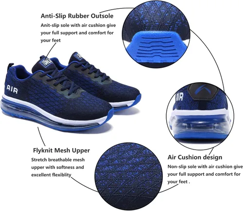 Vista 3 de Azooken Calzado deportivo para hombre, tenis transpirable y ligero