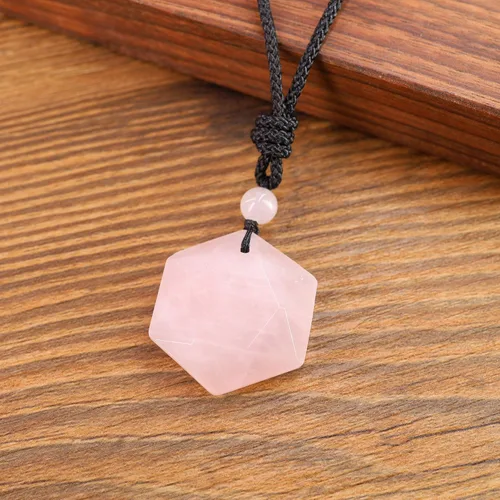 Vista 3 de COAI Collar con colgante de hexagrama de estrella de David Amulet Piedra
