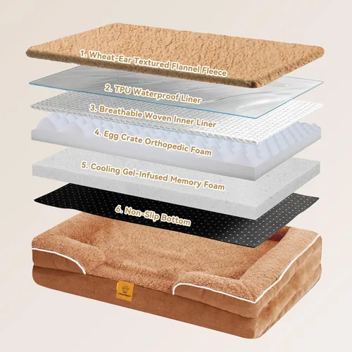 Vista 5 de Sofá para perros y gatos, sofá lavable para mascotas pequeñas, 30 Acogedora cama estilo sofá con lados elevados, amortiguación de felpa y una funda