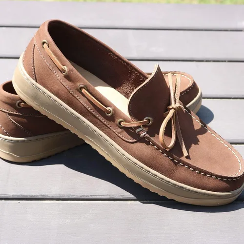 Vista 6 de FROGG TOGGS Zapato náutico de cuero para hombre Harbor Side Boat Athletic-Water