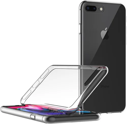 Vista 4 de MaiJin Funda para Apple iPhone 7 Plus/iPhone 8 Plus (5.5 pulgadas) TPU suave goma gel parachoques transparente contraportada