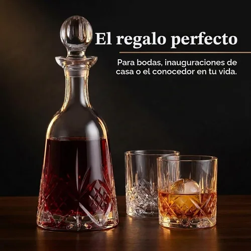 Vista 8 de Godinger Decantador de vino, decantador de whisky, colección Dublin Crystal