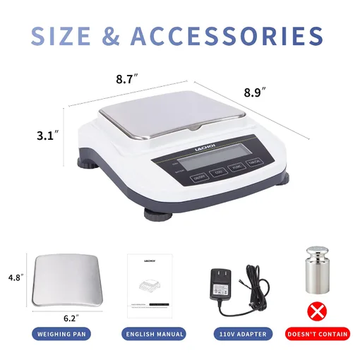 Vista 2 de Báscula de laboratorio 600gx0.0.04 oz Escala de alta precisión 0.00 oz Precisión Laboratorio Equilibrio analítico digital joyería Gram Farmacia LCD