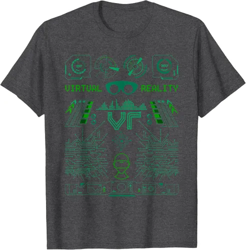 Vista 22 de Camiseta de realidad virtual VR Retro Gamers, Negro, S